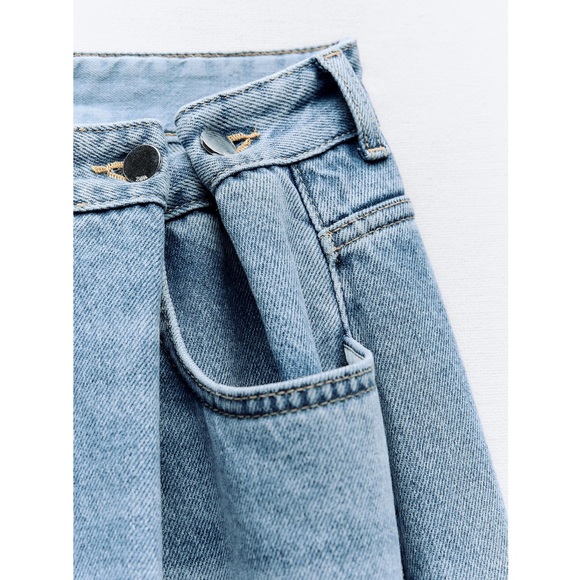 Zara LOOSE FIT WIDE LEG Z1975 JEANS - Picture 4 of 6